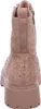A back view of a beige boot decorated with rhinestones. Produktbild-Vorschau