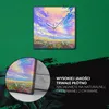 Coloray Uhr auf Leinwand 30x30 cm Wand Uhr Dekoration Produktbild-Vorschau 5