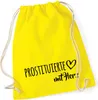 Huuraa Turnbeutel Prostituierte mit Herz 12 Liter Yellow Produktbild-Vorschau 1