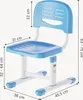Chaise enfant « Sauda » réglable en hauteur 75 x 36 x 46 cm Voir les images du produit 3
