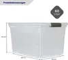 SuperSparSet 6x Aufbewahrungsbox mit Deckel & Rollen | Produktbild-Vorschau 2