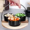 Snackschalen aus Akazienholz mit Griff 3 Stück Produktbild-Vorschau 8