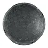 A black round manhole cover with a brick pattern. Podgląd zdjęcia produktu