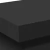 Close-up of a black coffee table, showing the corner and surface. Produktbild-Vorschau