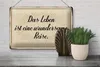 Blechschild Spruch 30x20cm das Leben ist wundersame Reise Produktbild-Vorschau 5