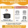 An infographic showing compatibility for an air fryer accessory. Produktbild-Vorschau