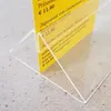 Tischschildhalter Acrylglas transparent 210mm mit tiefem Produktbild-Vorschau 3