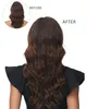 Estensioni per capelli in vera fibra, clip-in, set da 7 Anteprima dell’immagine prodotto 6