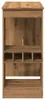 vidaXL Bartisch mit Regal Artisan-Eiche 90x47,5x103,5 cm Produktbild-Vorschau 5