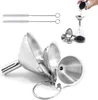 Premium Edelstahl Trichter Set, 5-teilig, Küchenfilter für Produktbild-Vorschau 1