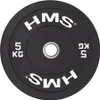 HMS BBR5 Olympische Hantelscheibe aus Gummi, 5 kg, schwarz Produktbild-Vorschau 2