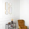 Miroir Dã©co Rond Et Ovale Versa Dore X4 M4 - Cmp Voir les images du produit 2