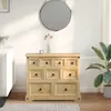vidaXL Cassettiera  101x45x82 cm in legno di pino massiccio Anteprima dell’immagine prodotto 3