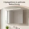 VASAGLE Spiegelschrank, Hängeschrank mit verstellbaren Produktbild-Vorschau 7
