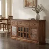 Milani Home - Mobile in legno di mango con 4 ante e 3 Anteprima dell’immagine prodotto 1