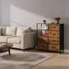 Comodà Relaxdays, 6 cassetti, 3 ripiani, libri e Anteprima dell’immagine prodotto 6