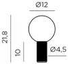 Nuovo Garden EDY BULB G125 Batteria weiß Anteprima dell’immagine prodotto 15