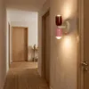 TWIN Wandleuchte E27 2-flammig, Metalllampe Rot Rosa und Produktbild-Vorschau 2