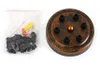 Vintage metalowy 6-kołowy żyrandol lampa sufitowa do salonu Podgląd zdjęcia produktu 8