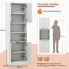 COSTWAY Szafka kuchenna o wysokości 190 cm, wysoka szafka z Podgląd zdjęcia produktu 3