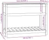 vidaXL Fioriera con ripiano bianco 111,5x54x81 cm in legno Anteprima dell’immagine prodotto 9