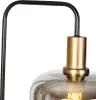 Smarte Stehleuchte Schwarz mit Gold und Rauchglas inkl  Produktbild-Vorschau 8