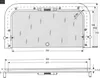 Technical drawing with dimensions of a product. Produktbild-Vorschau