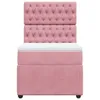 Boxspringbett mit Matratze Rosa 90x200 cm Samt Produktbild-Vorschau 6