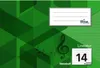 Notový zošit A5 - veľkosť pravítka 14 - 8 listov - formát Náhľad obrázku produktu 1