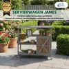 Coemo Servierwagen Grillstation James M Grau Kücheninsel Produktbild-Vorschau 2