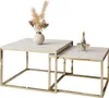 Kaffeetisch 2in1 YOSHI LEVANTO Gold Chrom Produktbild-Vorschau 6
