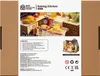 The image shows the packaging of a DIY miniature house kit, specifically a baking kitchen model. It includes a picture of the assembled product, a notice section, and product details. Náhľad obrázku produktu