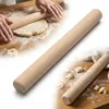 Massiver Buchenholz Nudelholz – 40 cm, Ø 4 cm – für Pizza Produktbild-Vorschau 1