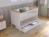 Detská postieľka 120x60 cm so zásuvkou a matracom - detská Náhľad obrázku produktu 10