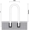 Universalbügel aus Stahlrohr Ø 48 mm, zum Einbetonieren Produktbild-Vorschau 2