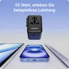 VOOMY Reiseadapter Weltweit 6-in-1 – für 200+ Länder – 35W Produktbild-Vorschau 2