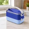 Snídaňová krabička Lunchbox 1600 ml, modrá, dvoupatrová Náhled obrázku produktu 2