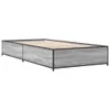 The Living Store Bettgestell Grau Sonoma 90x200 cm Produktbild-Vorschau 3