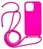 Handyhülle Pink mit Handykette für Iphone16 pro max Silikon Produktbild-Vorschau 1