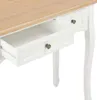 vidaXL toaletní stolek konzolový stolek se 3 zásuvkami bílý Náhled obrázku produktu 6