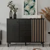 finori Monza 01B Kommode, schwarz / Nachbildung Artisan Oak Produktbild-Vorschau 2