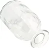 Vasen Glas gerillt 14cm klar transparent 250ml 4er Set Produktbild-Vorschau 1
