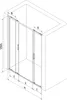 Mexen Exo - Porte de douche 200 cm Noir, Transparent Voir les images du produit 8