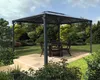 Gazébo tonnelle 12.7m² gris anthracite - Palram - 702564 - Voir les images du produit 12