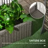 Outsunny Polyrattan Hochbeet mit Rankgitter, Blumenkasten Produktbild-Vorschau 5