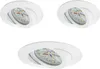 3 x Briloner LED Einbauleuchte rund Weiß IP23 3 x 5W Modul Produktbild-Vorschau 2