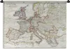 MuchoWow® Wandteppich Wandbehang Karte - Europa - Jahrgang Produktbild-Vorschau 1