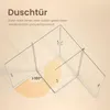 EMKE Duschkabine 80x80cm Eckeinstieg mit 2 Pendeltür Produktbild-Vorschau 3