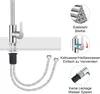 A close-up view of a kitchen faucet with accompanying diagrams illustrating its features and materials. Anteprima dell’immagine prodotto