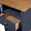vidaXL Schreibtisch Hill mit 3 Schubladen Grau 120x50x74cm Produktbild-Vorschau 4